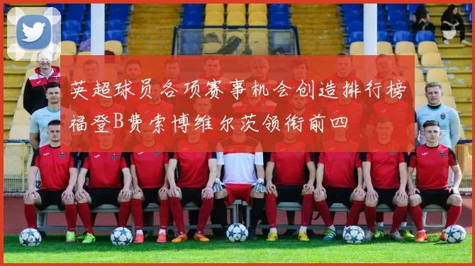 英超球员各项赛事机会创造排行榜福登B费索博维尔茨领衔前四